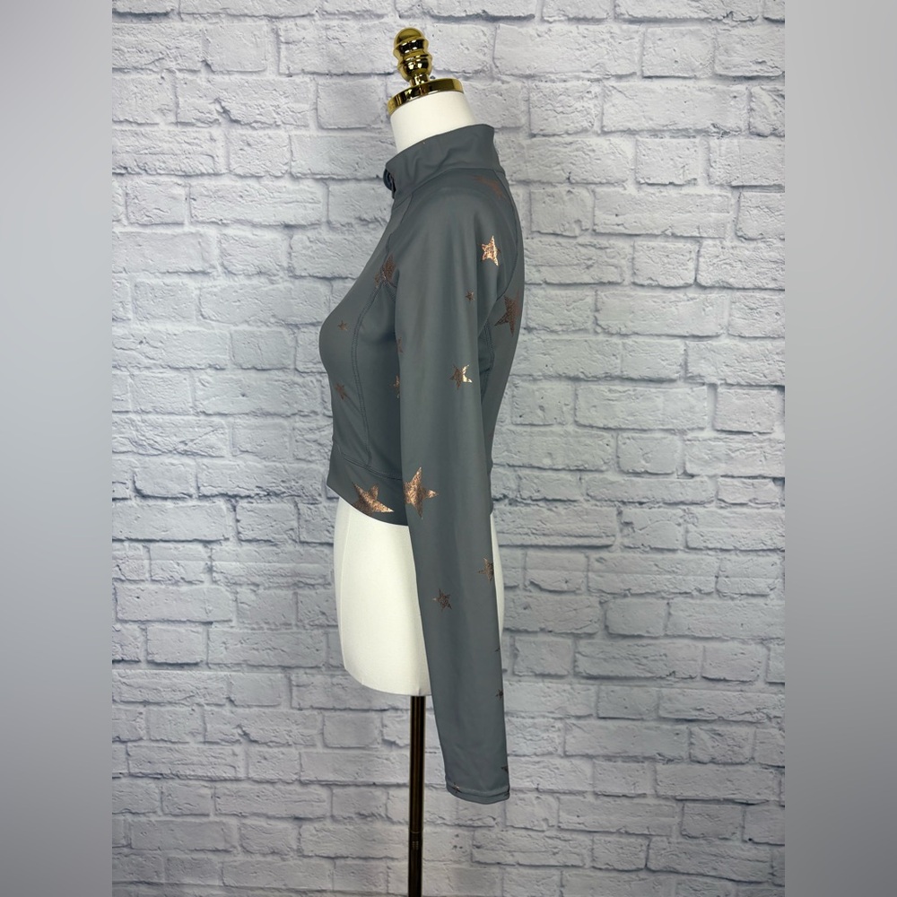 Mono B Foil Star athletic jacket size S - Picture 3 of 5